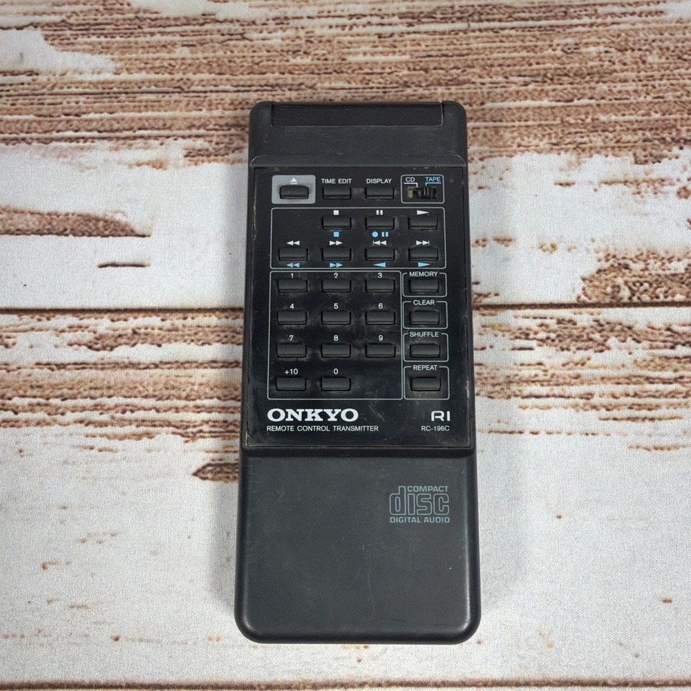 Genuine Onkyo RC-196C CD Player Remote Control Transmitter Black